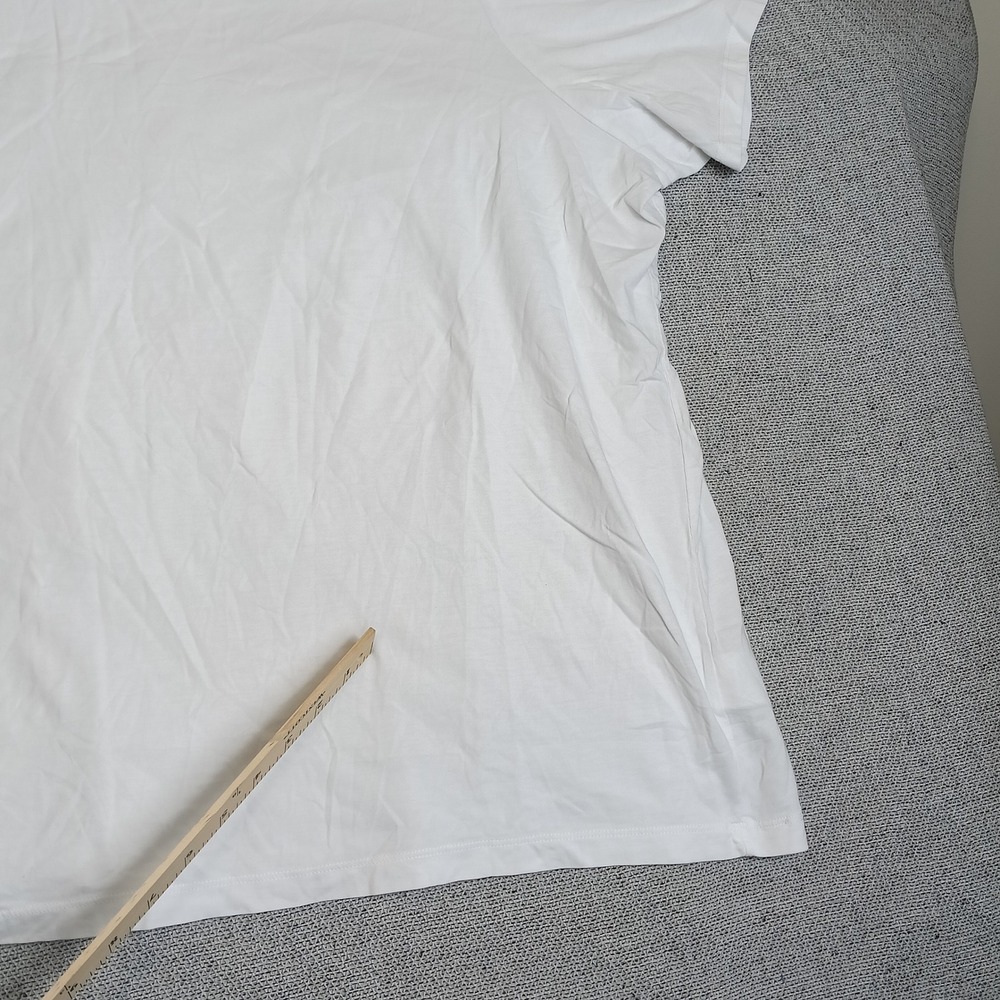 Lands End T-Shirt Womens 3X White Good Short Sleeve Crew Neck Basic Tee - Picture 7 of 7